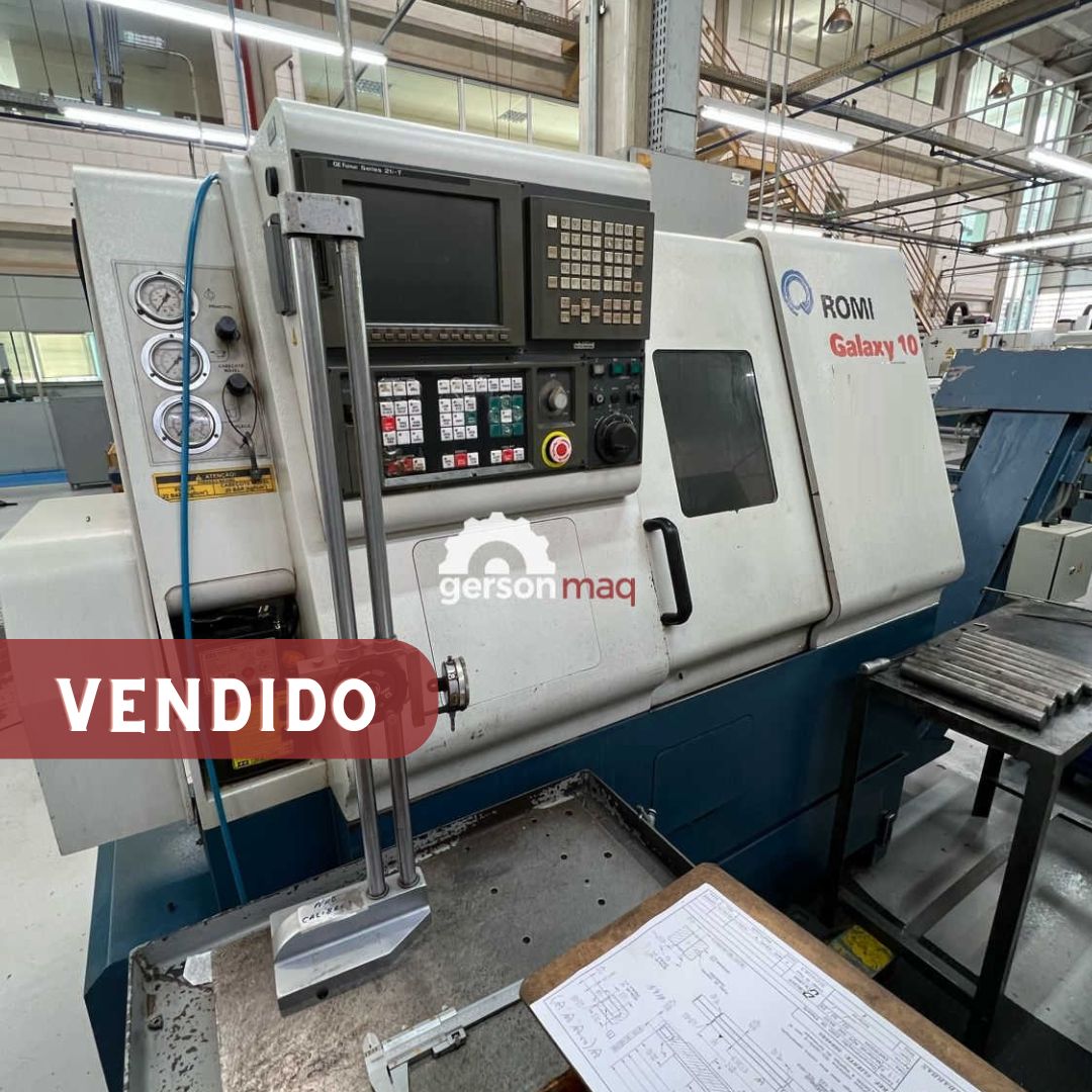 TORNO CNC ROMI GALAXY 10 ANO 2000